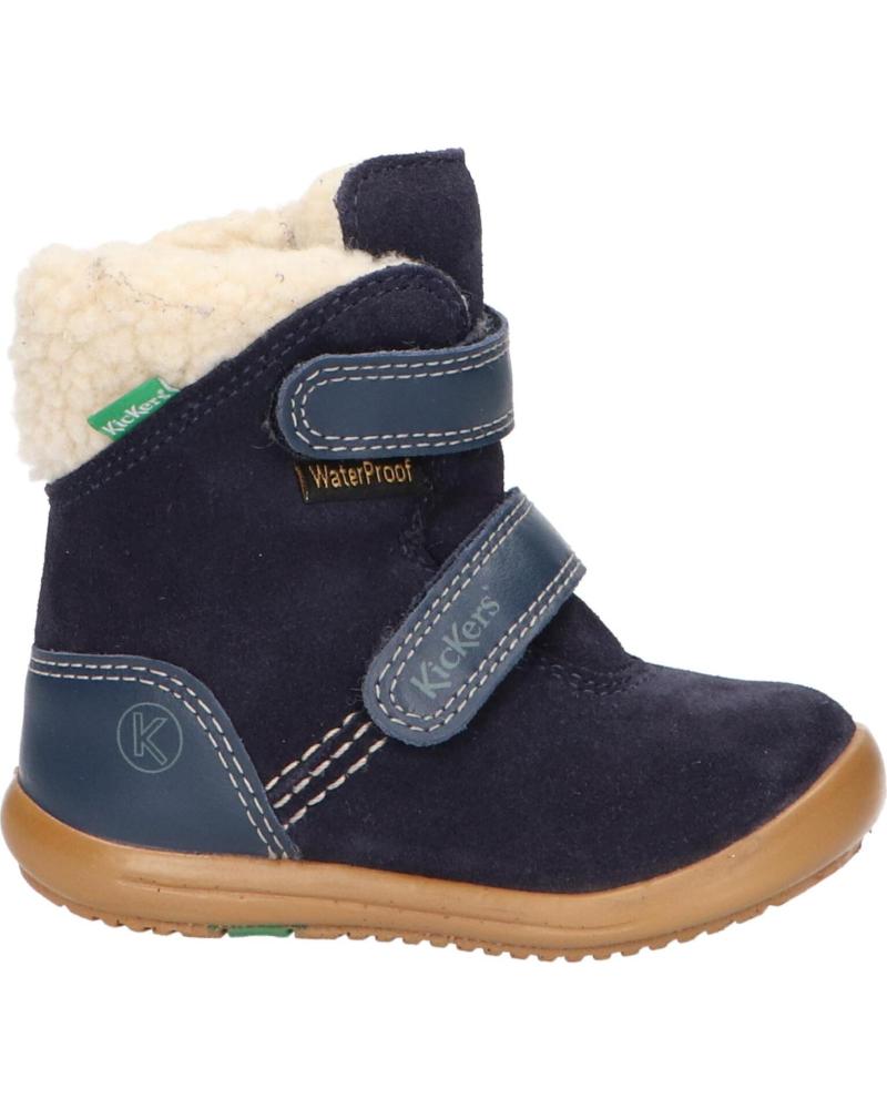 Stivali per Bambina e Bambino KICKERS 735731-10 KIRI WPF 103 MARINE SUEDE