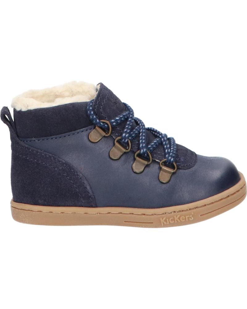 Stivaletti per Bambina e Bambino KICKERS 735780-10 TATTOO 10 MARINE