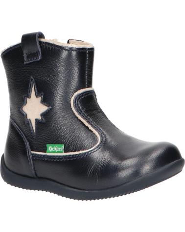 Botas de Niña y Niño KICKERS 735120-10 BIBOOTS 102 MARINE METALLISE