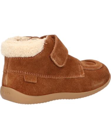 Botines de Niña y Niño KICKERS 735000-10 BAMBA FUR 116 CAMEL CLAIR