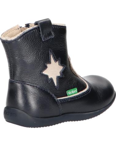 Botas de Niña y Niño KICKERS 735120-10 BIBOOTS 102 MARINE METALLISE