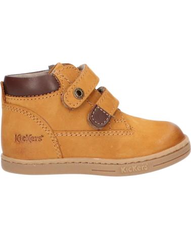 Botines de Niña y Niño KICKERS 571983-10 TACKEASY 116 CAMEL MARRON