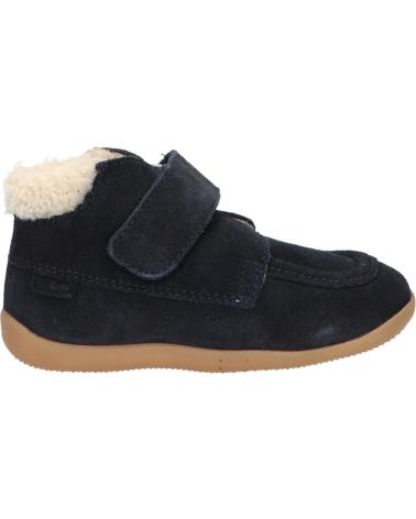 Botines de Niña y Niño KICKERS 735000-10 BAMBA FUR 10 MARINE