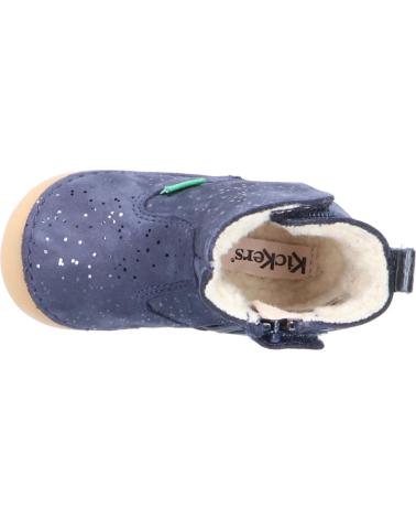 Stivali per Bambina KICKERS 739125-10 SOCOOL 10 MARINE METALLIQUE