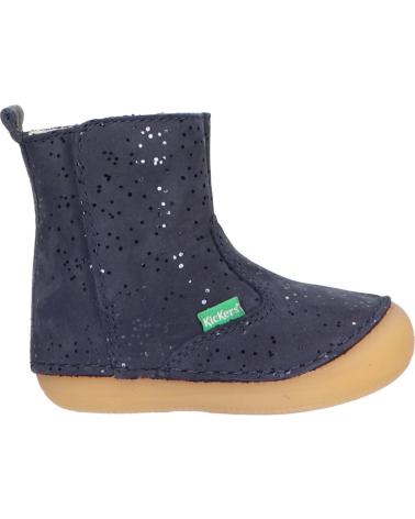 Stivali per Bambina KICKERS 739125-10 SOCOOL 10 MARINE METALLIQUE
