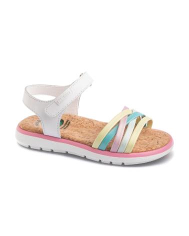 Sandalias de Niña PABLOSKY - SANDALIA TIRAS DE COLORES OLIMPO BLANCO