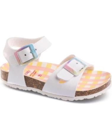 Sandalen für Mädchen PABLOSKY - SANDALIA BIO HEBILLA OLIMPO BLANCO