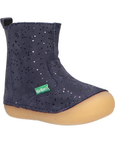 Stivali per Bambina KICKERS 739125-10 SOCOOL 10 MARINE METALLIQUE