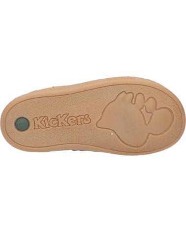 Stivali per Bambina e Bambino KICKERS 738640-10 TACKBOOT 116 CAMEL MARRON