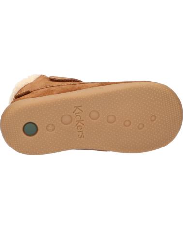 Botines de Niña y Niño KICKERS 735000-10 BAMBA FUR 116 CAMEL CLAIR