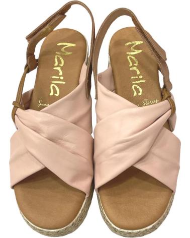 Sandalias de Mujer MARILA SANDALIAS PIEL CORAL ROSA PALO-CUERO
