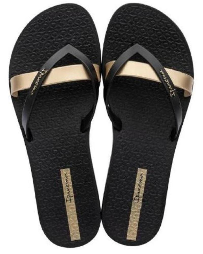 SANDALES IPANEMA KIREI 81805 NOIRES À BRIDES DORÉES NEGRO
