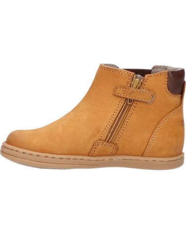 Stivali per Bambina e Bambino KICKERS 738640-10 TACKBOOT 116 CAMEL MARRON