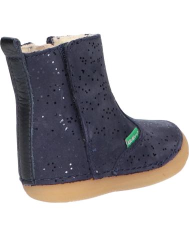 Stivali per Bambina KICKERS 739125-10 SOCOOL 10 MARINE METALLIQUE