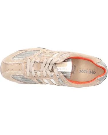 GEOX Zapatillas Uomo Snake en naranja para hombre BEIGE-DK ORANGE