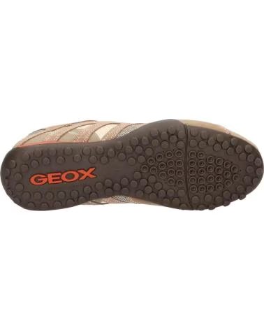 GEOX Zapatillas Uomo Snake en naranja para hombre BEIGE-DK ORANGE