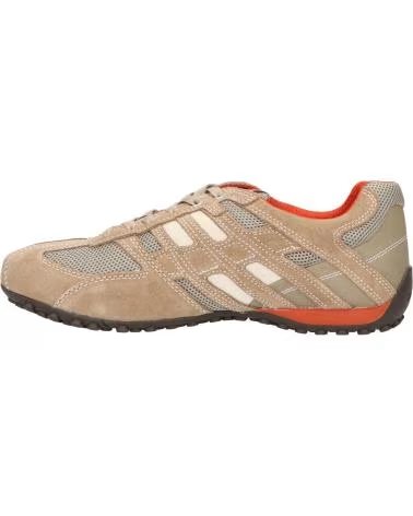 GEOX Zapatillas Uomo Snake en naranja para hombre BEIGE-DK ORANGE