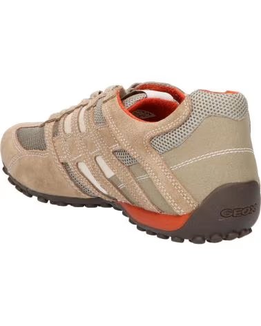 GEOX Zapatillas Uomo Snake en naranja para hombre BEIGE-DK ORANGE