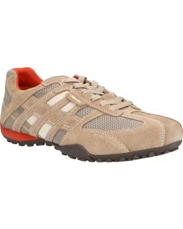 GEOX Zapatillas Uomo Snake en naranja para hombre BEIGE-DK ORANGE