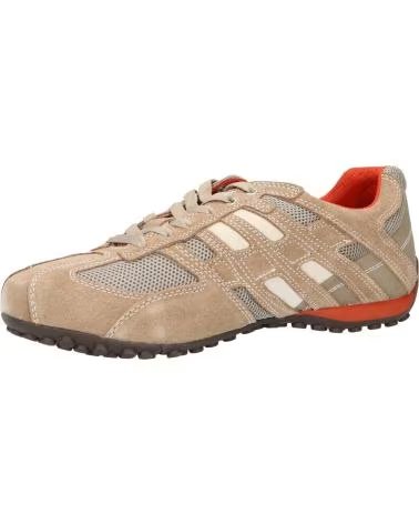 GEOX Zapatillas Uomo Snake en naranja para hombre BEIGE-DK ORANGE