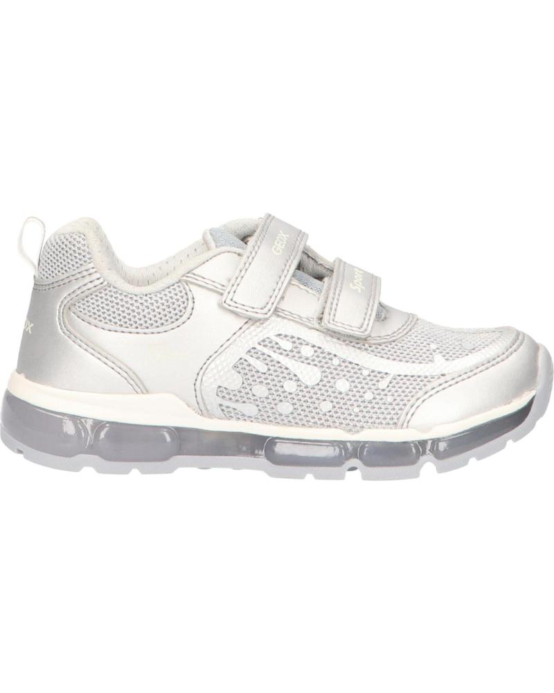 Sapatilhas de Menina GEOX J0245B 0ASAJ J ANDROID C1007 SILVER