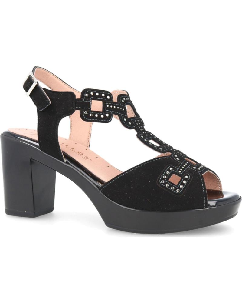 Sandálias de Mulher PITILLOS ZAPATO HEY DUDE NEGRO