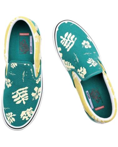 Scarpe per Uomo VANS OFF THE WALL ZAPATILLAS VANS SKATE SLIP-ON ALOHA MARINE GOLD GREEN