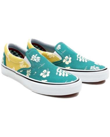 Scarpe per Uomo VANS OFF THE WALL ZAPATILLAS VANS SKATE SLIP-ON ALOHA MARINE GOLD GREEN