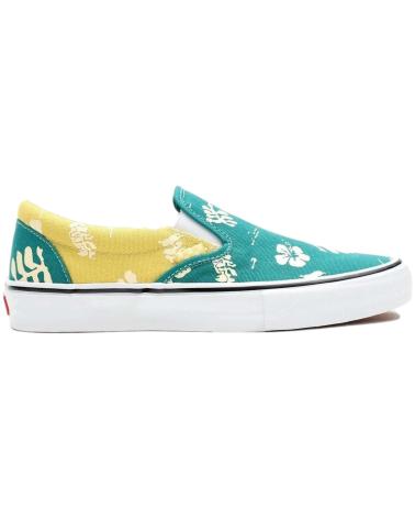 Scarpe per Uomo VANS OFF THE WALL ZAPATILLAS VANS SKATE SLIP-ON ALOHA MARINE GOLD GREEN