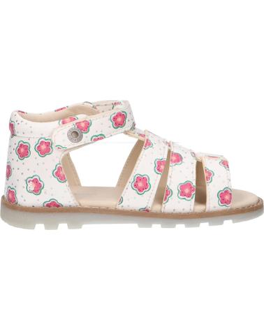 girl Sandals KICKERS 860664-10 NOOPI 32 BLANC CASSE FLO