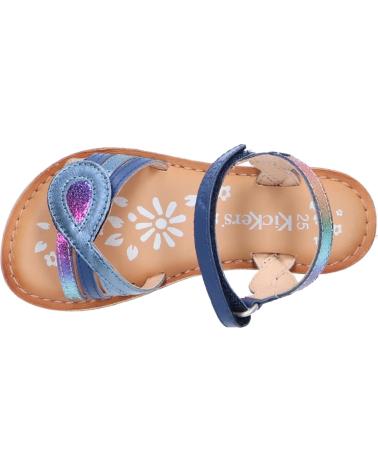 Woman and girl Sandals KICKERS 894851-30 DISPOSA 51 BLEU FONCE META