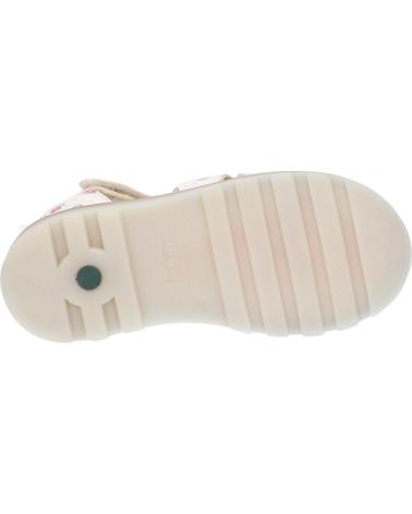 girl Sandals KICKERS 860664-10 NOOPI 32 BLANC CASSE FLO