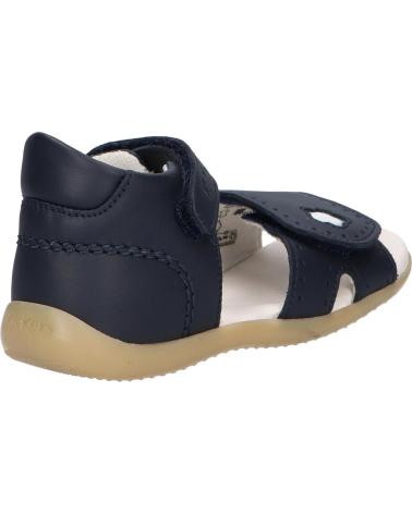 girl Sandals KICKERS 927220-10 BIGKRATCH COW SUNFLOWE 102 MARINE FONCE