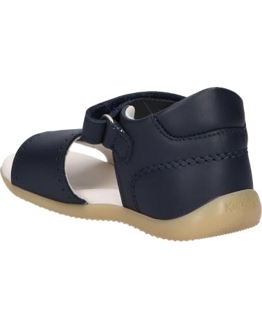 girl Sandals KICKERS 927220-10 BIGKRATCH COW SUNFLOWE 102 MARINE FONCE
