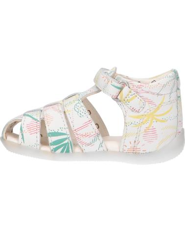 Sandali per Bambina e Bambino KICKERS 895392-10 BIGFLO-2 COW NAPPA 33 BLANC SUNSHINE