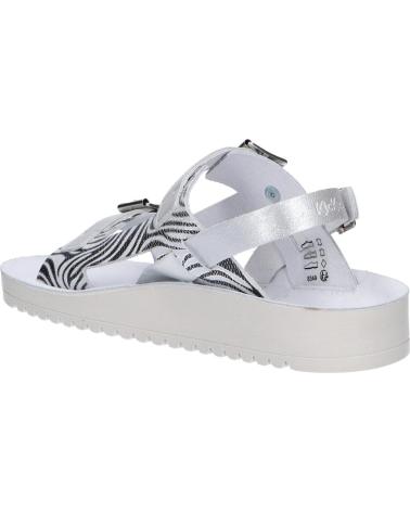 girl Sandals KICKERS 894882-30 ODYSUMMER 161 ARGENT ZEBRE
