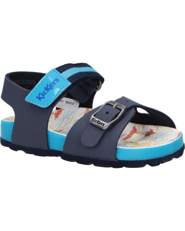 Sandali per Donna e Bambina e Bambino KICKERS 894911-30 SOSTREET 102 MARINE BLEU SUR