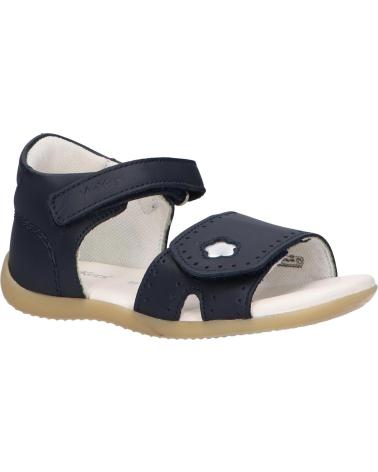 girl Sandals KICKERS 927220-10 BIGKRATCH COW SUNFLOWE 102 MARINE FONCE