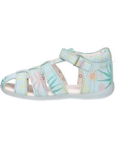 Sandali per Bambina e Bambino KICKERS 895392-10 BIGFLO-2 COW NAPPA 53 BLEU CLAIR SUNS