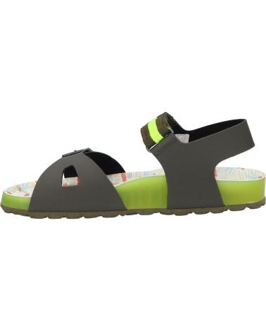 girl and boy Sandals KICKERS 894911-30 SOSTREET 202 KAKI JAUNE SURF