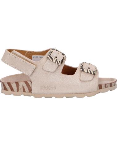 Woman and girl Sandals KICKERS 929560-30 SUNYVA 161 ARGENT ZEBRE
