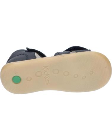 girl Sandals KICKERS 927220-10 BIGKRATCH COW SUNFLOWE 102 MARINE FONCE