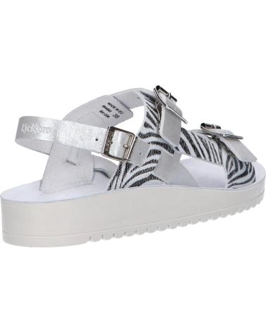 girl Sandals KICKERS 894882-30 ODYSUMMER 161 ARGENT ZEBRE
