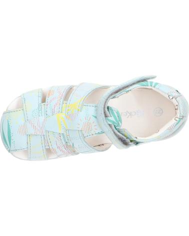 Sandali per Bambina e Bambino KICKERS 895392-10 BIGFLO-2 COW NAPPA 53 BLEU CLAIR SUNS