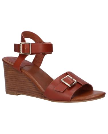 Woman Sandals KICKERS 930960-50 KICK VODOU BURNISH 93 MARRON BRIQUE