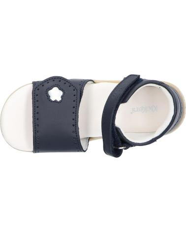 girl Sandals KICKERS 927220-10 BIGKRATCH COW SUNFLOWE 102 MARINE FONCE