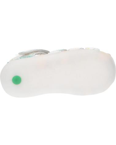 Sandali per Bambina e Bambino KICKERS 895392-10 BIGFLO-2 COW NAPPA 33 BLANC SUNSHINE