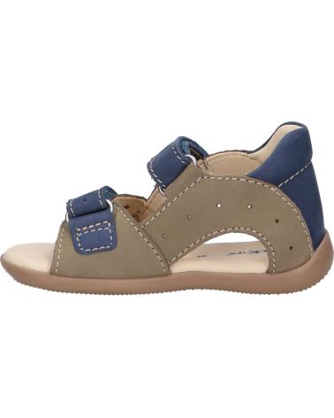 Sandali per Bambino KICKERS 785408-10 BOPING-2 GOLF NUBUCK 203 KAKI BLEU