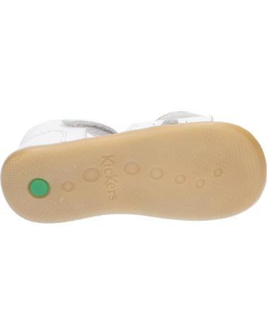 Sandali per Bambina KICKERS 927220-10 BIGKRATCH COW SUNFLOWE 3 BLANC