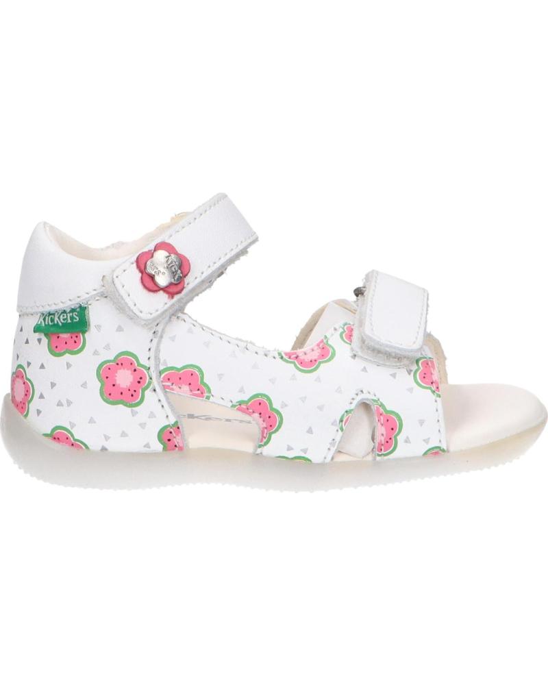 Sandali per Bambina KICKERS 860593-10 BINSIA-2 32 BLANC CASSE